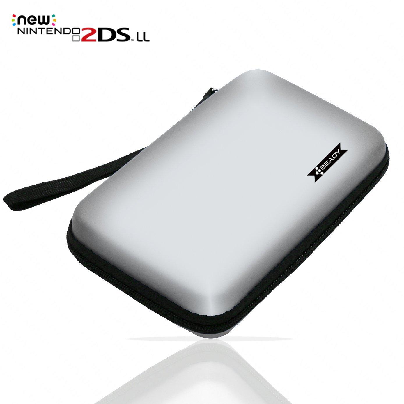 

BEADY Storage Case Compatible with Nintendo NEW 2DS NEW 2DS NEW DSLite Nintendo Video Game Console Storage Case Silver Gray XL, LL, 3DS, 3DS, DSi,