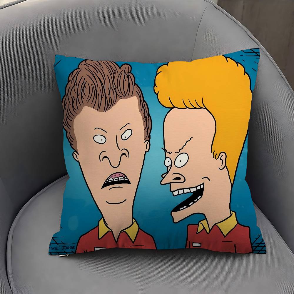 Lustiger B-Beavis And BUTT-HEAD Kissenbezug Kissenhülle Polsterung Sofa Wurfkissen Heimdeko Kissenbezug