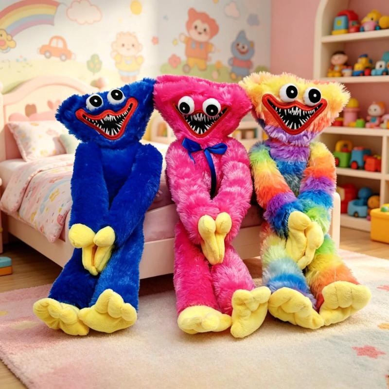 Regenbogen Flauschiges Monster Plüschtier Lange Arme Beine Weiches Kuschelkissen Niedlicher Cartoon Haus Sofa Dekor Geburtstagsgeschenk