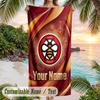 Beach Towel Brentford Football Print Custom Name Text Soft Towel for Swimming Pool