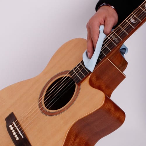 ULTNICE Microfiber Musical Instrument Cleaning Cloths, 5-Piece Set (Pink, White, Gray, Blue, Yellow)