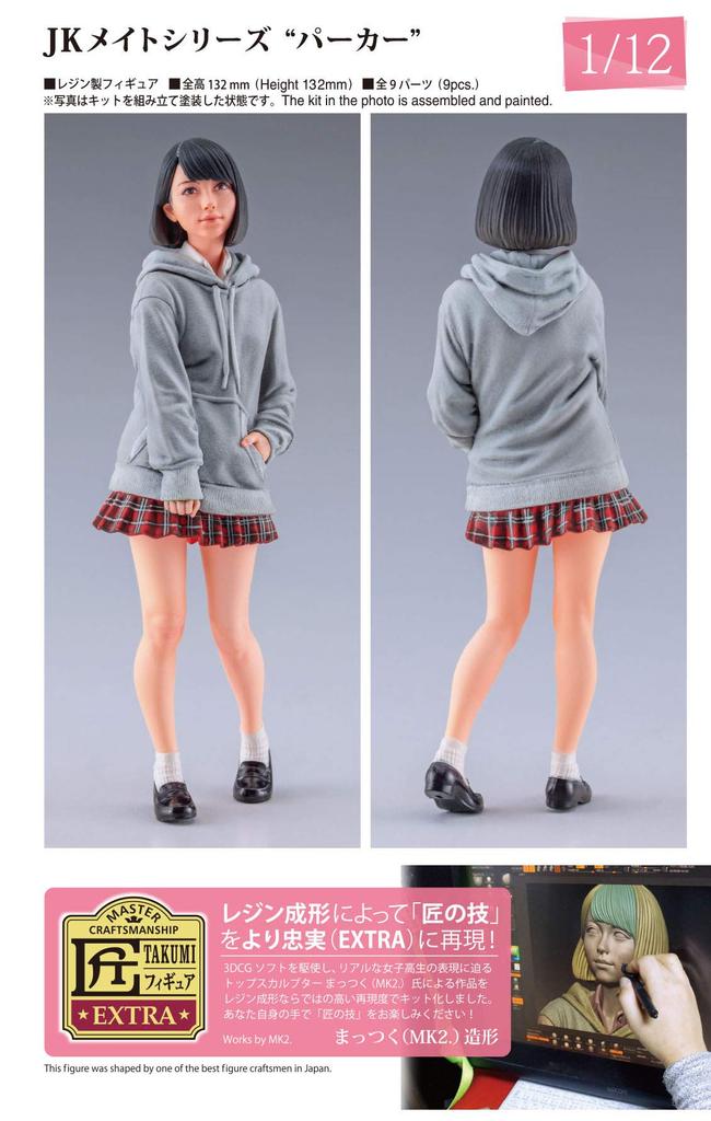 Hasegawa JK Mate Series Parka Resin Kit SP438 1/12