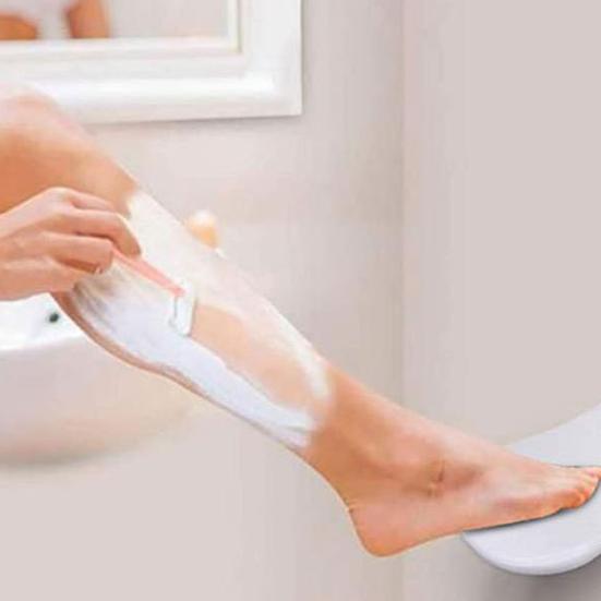 Pedale Antiscivolo Sgabello Poggiapiedi Sedia da Doccia con Facile Installazione Poggiapiedi Oscillante Ergonomico Miglioramento Postura Poggiapiedi