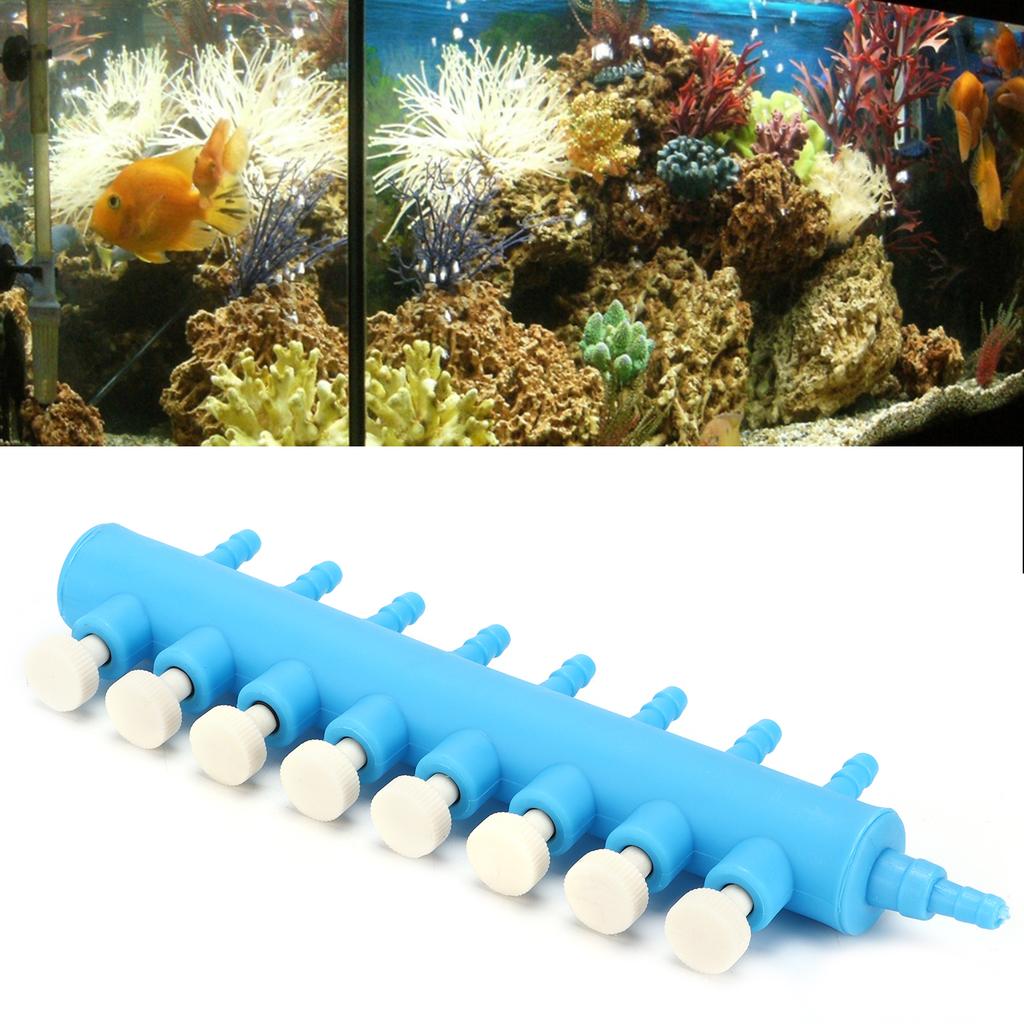 Aquarium Air Valve Adjustable Plastic Fish Tank Oxygen Air Flow Splitter for Carbon Dioxide