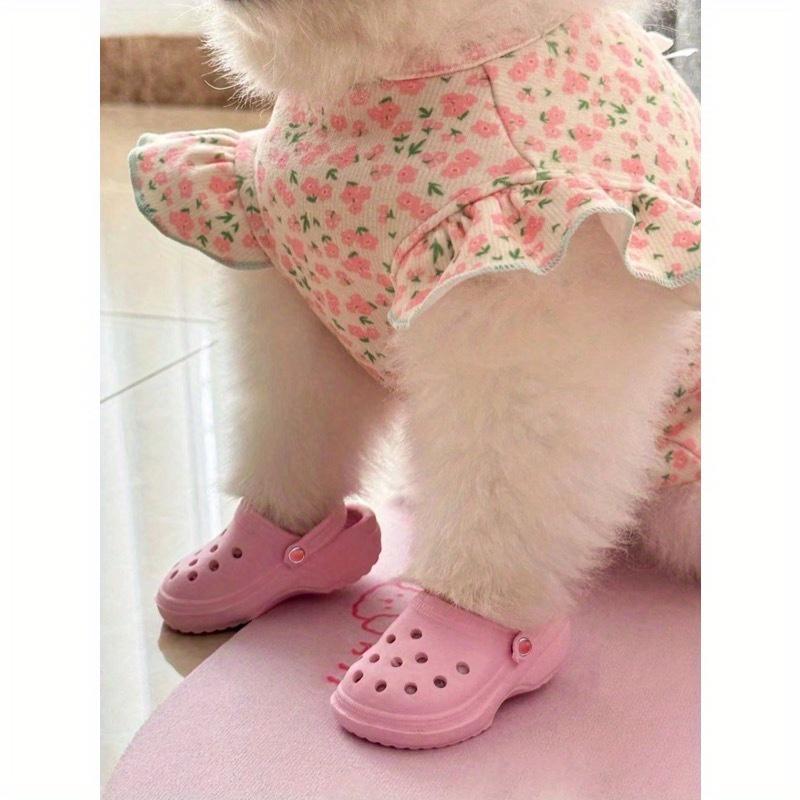 2pcs/1pair Mini Porous Shoes Classic Design Cats And Dogs Pet Photography Accessories Cute And Fun Toys For Small Pets Puppy Shoes Cartoon