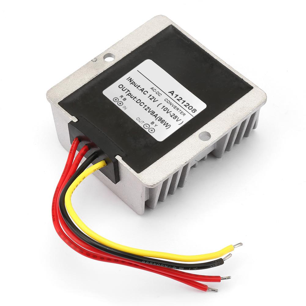 

AC12V to DC12V Large Aluminum Shell AC DC Converter Power Supply Module Adapter (8A)