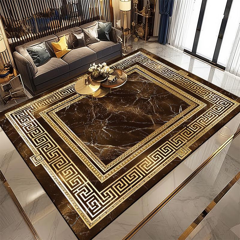 Retro Persian Carpet for Living Room Home Decoration Classical Antiskid Rugs Large Size Room Rug Washable Door Mat for Bathroom