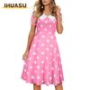 Fashion Summer Spring Short Sleeve V-Neck Casual Dresses