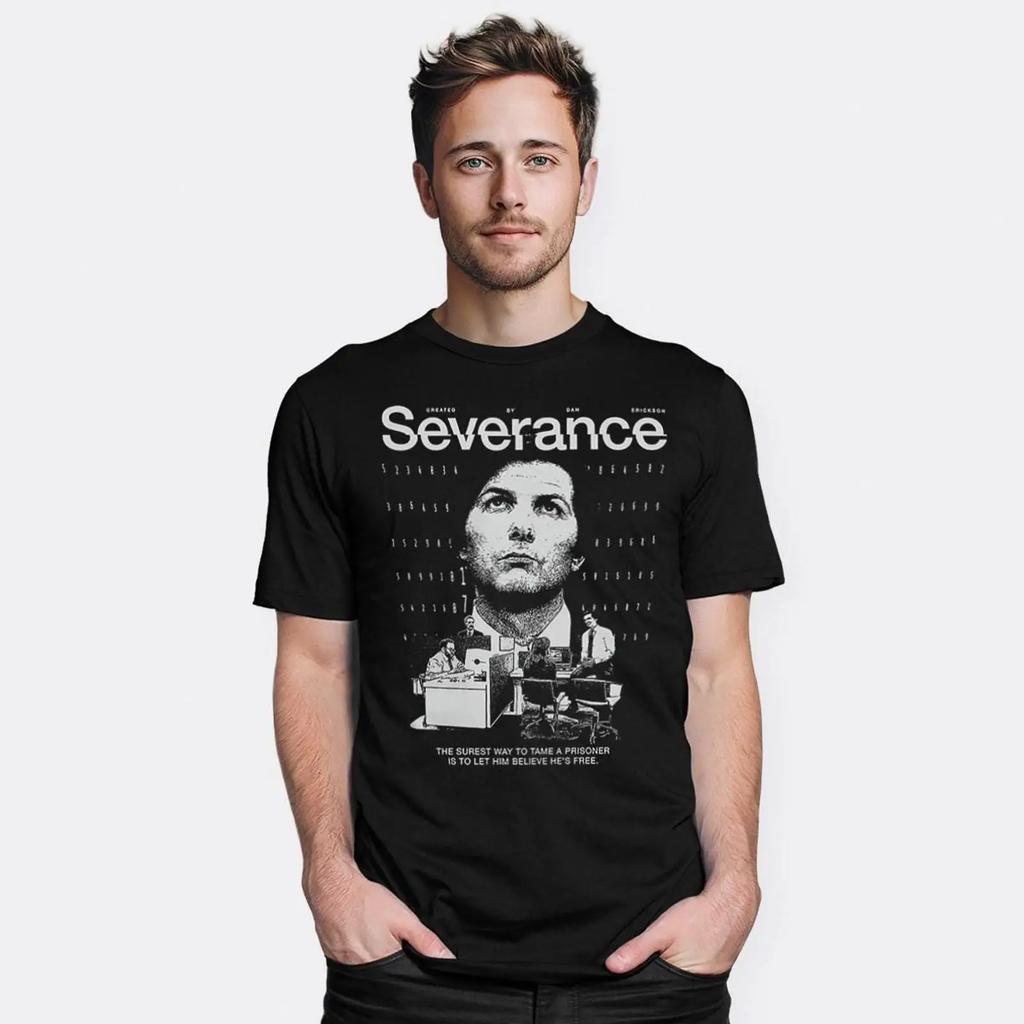 Severance Tv Series T Shirt Unisexs And Unisexs Sizes Svr 362778 Vintage Stylish Soft Stretched Homme Graphic Slightly