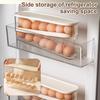 Auto Rolling Fridge Egg Container Space Saving Eggs Dispenser for Refrigerator Storager Automatic Scrolling Egg Rack Holder for Kitchen