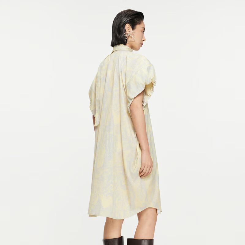 JNBY 2024 Autumn Collection Printed H-Line Dress 5O7G1594H