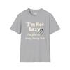 Chillin' Energy Saving Mode Unisex Softstyle Tee, Lazy Day Shirt, Relaxation