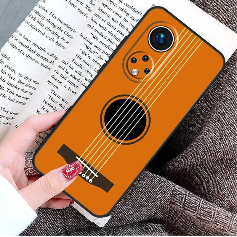 Guitar Violin Fiddle Music Case For Honor X9a X8a X7a X6a X6 X7 X8 X9 X8b X9b 50 70 90 Magic 5 Lite Magic 6 Pro Cover