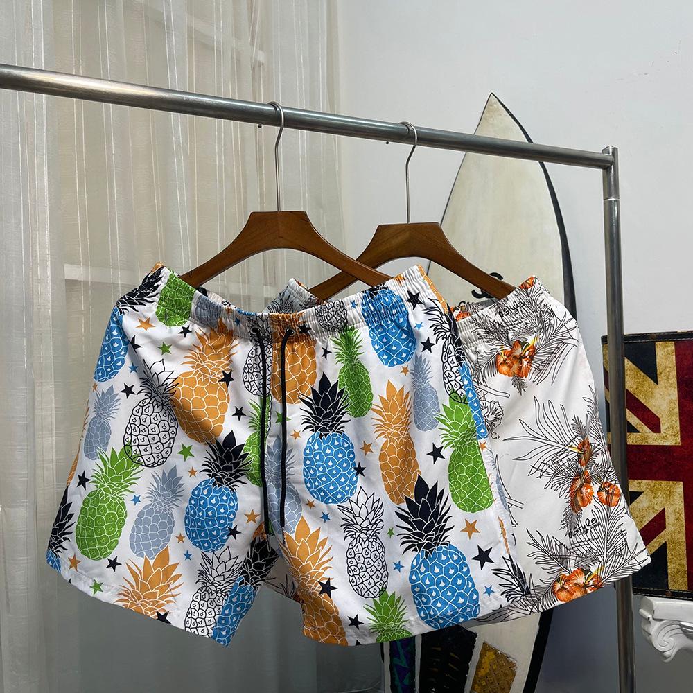 Męskie, szybkoschnące, elastyczne spodenki plażowe – duży rozmiar, luźny krój, styl czteropunktowy do uprawiania sportów rekreacyjnych