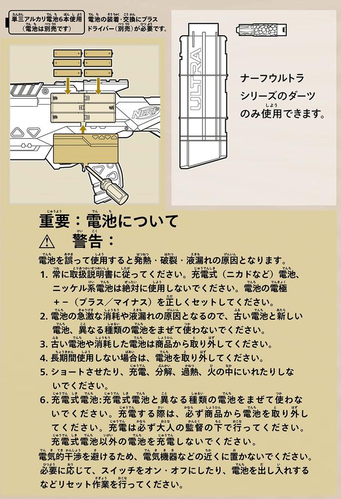 Nerf Ultra Strike Electric Blaster with 10 AccuStrike Darts and a 10-Dart Storage Clip, F6024, and Integrated Sight. Authentic Shooting Toy, a