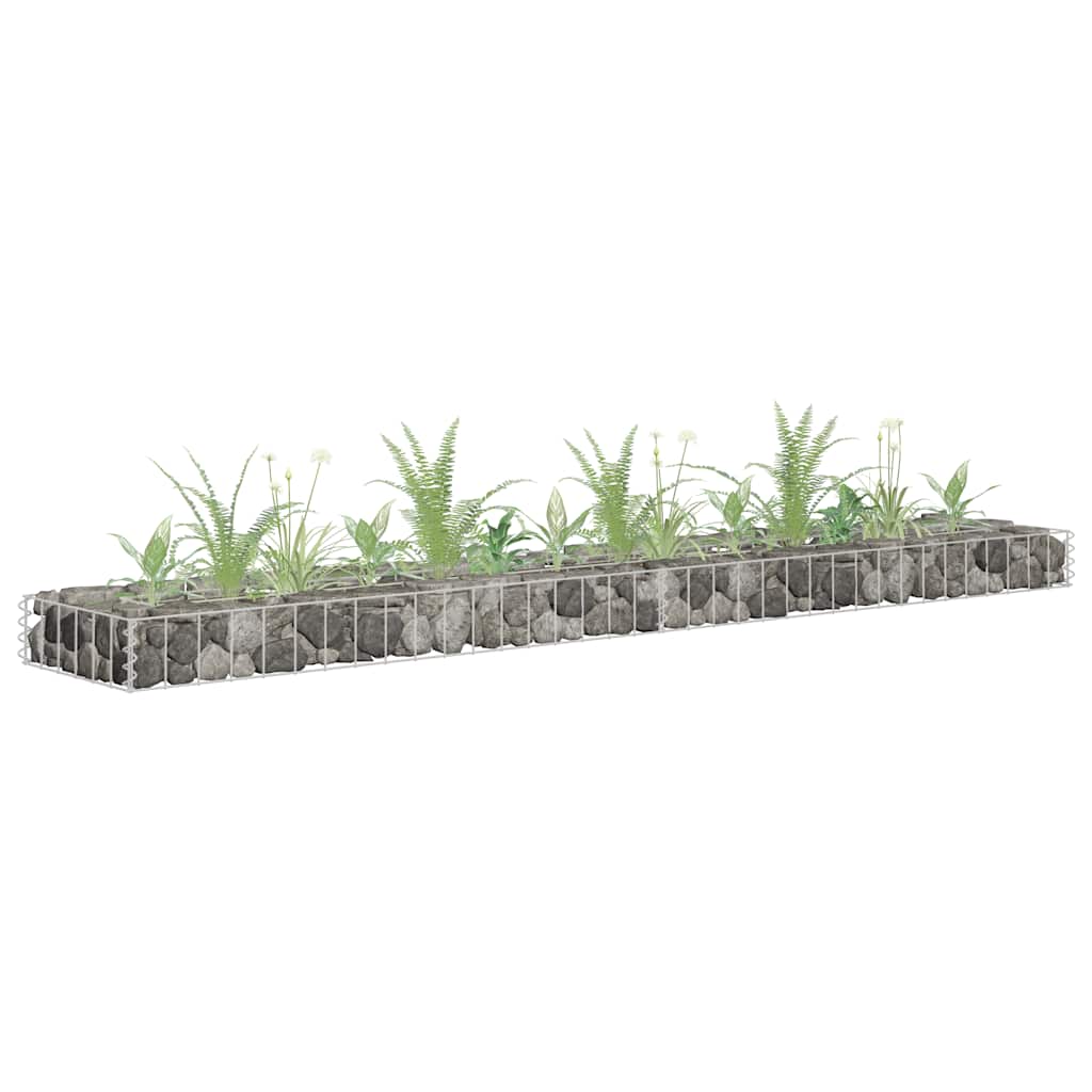 Gabion Raised Bed Galvanized Steel 180 X 30 X 10 Cm