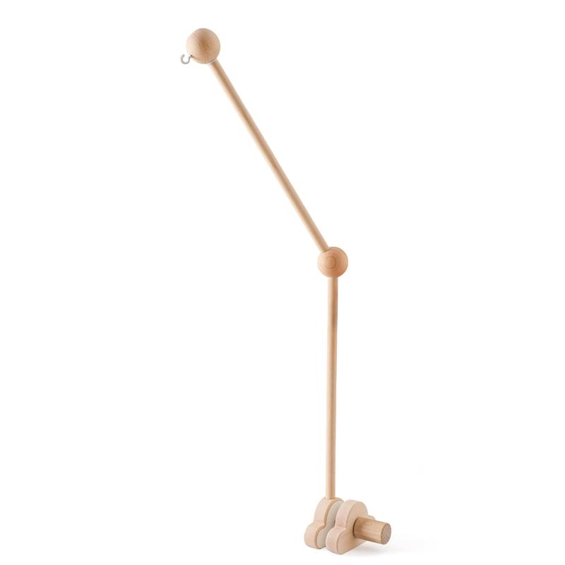 Baby Wooden Crib Mobile Bed Bell Hanging Rattle Toy Newborn Music Box Bed Bell Hanging Toys Holder Bracket Infant Crib Baby Gift