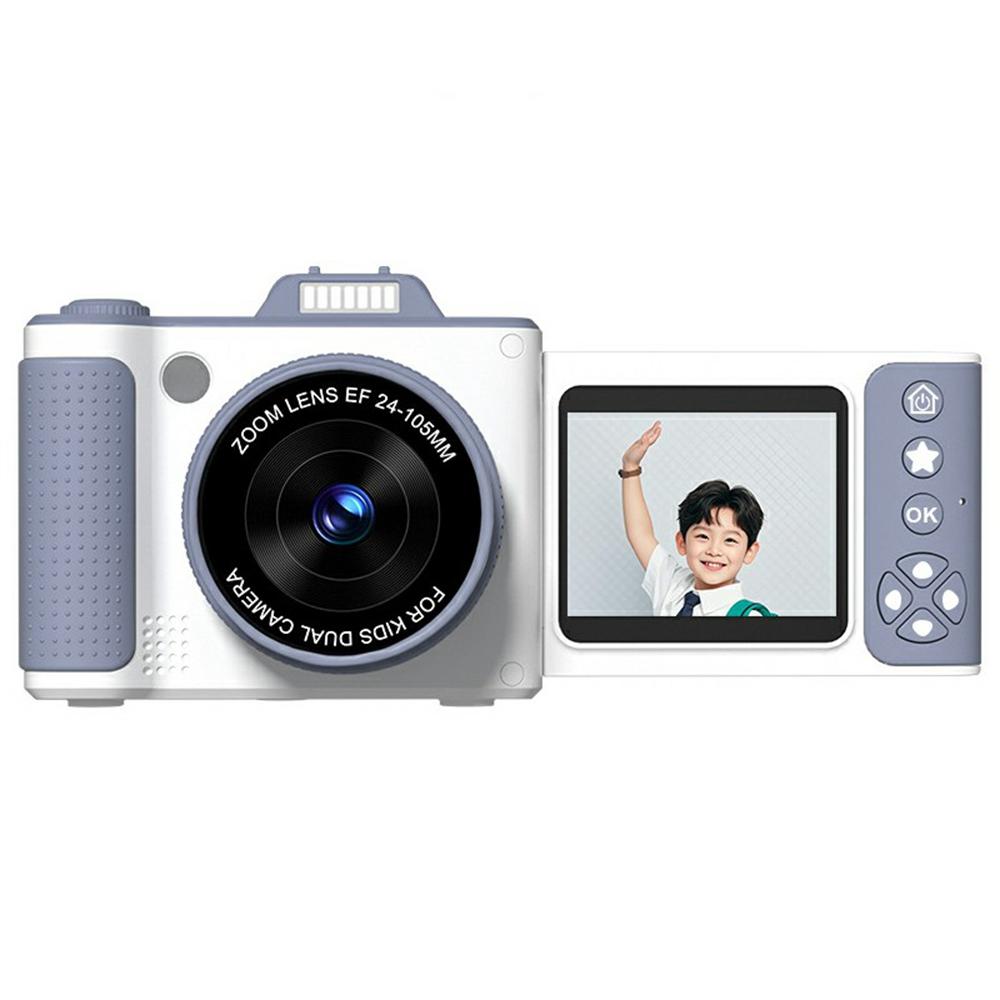 

S6 2.4 Inch Flip Screen Digital Camera Telescopic Lens 8X Zoom 1080P HD Recording CCD Camera White