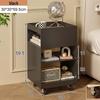 Modern Metal Bedside Storage Cabinet