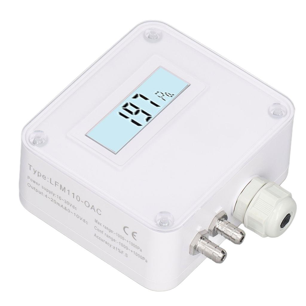 Micro Differential Pressure Transmitter Intelligent Digital Display Air Pressure Monitor Sensor