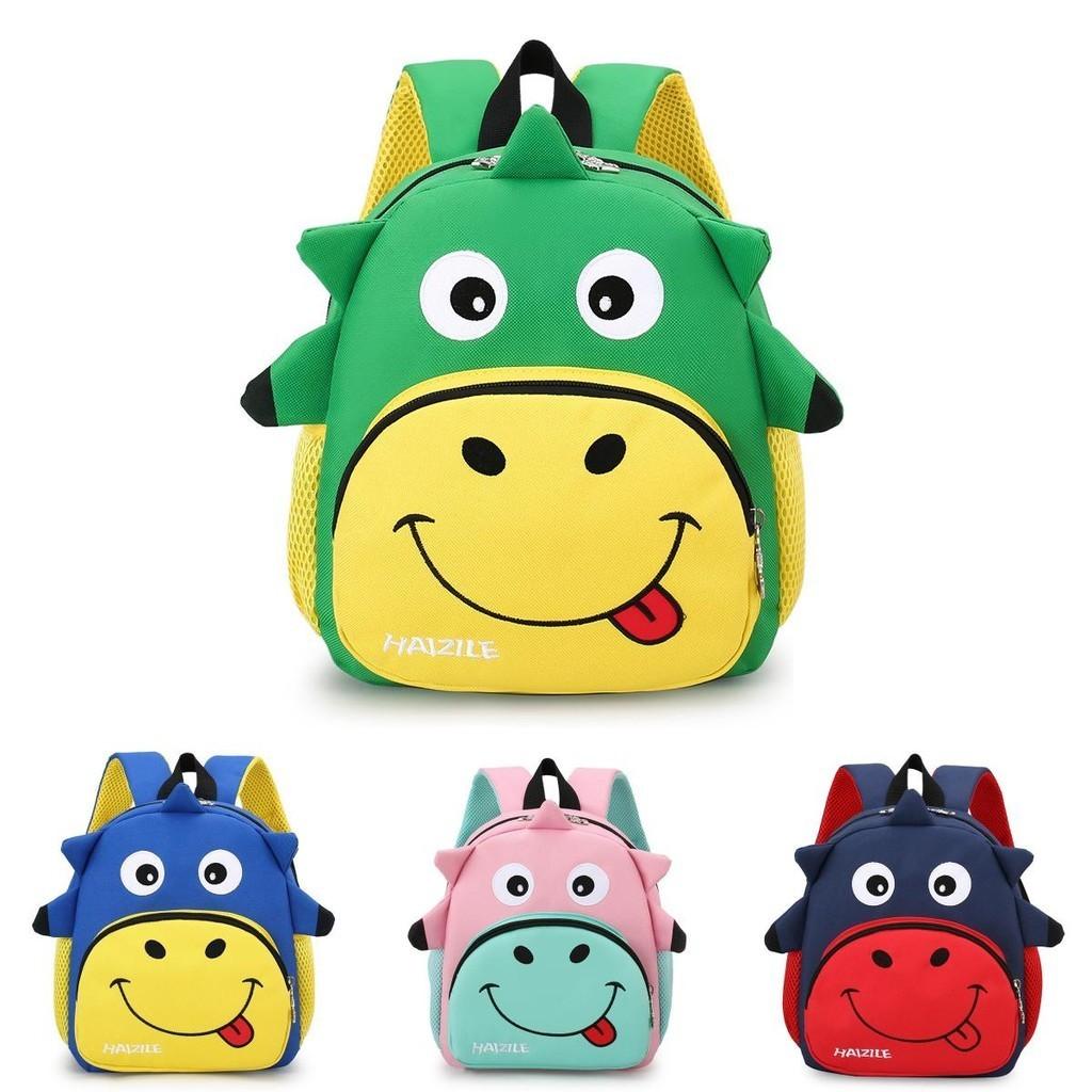 Cute Cartoon Nylon Kids Backpack For Ages 3-7 Breathable And Durable Design