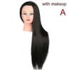 Mannequinkopf mit Haar Styling Färben Schneiden Friseur Übungskopf