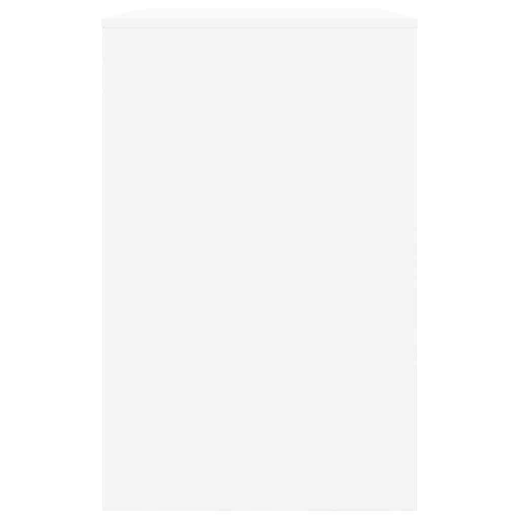 White Desk with Drawer 100 x 50 x 78 cm Engineered Wood