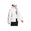 adidas Striped Zip-Up Collar Down Jacket Women Outerwear White HR5230