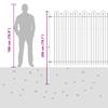 DRONTEN Spike Arch Fence Black
