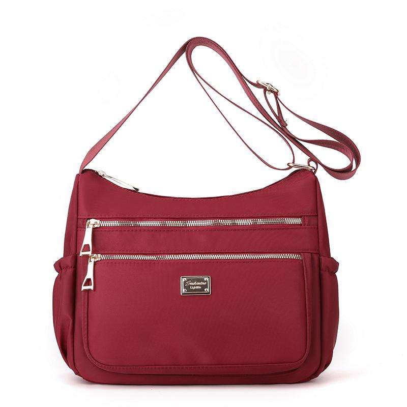 Taška přes rameno Dámská velkokapacitní nylonová crossbody taška Mother Bag Vícevrstvá taška