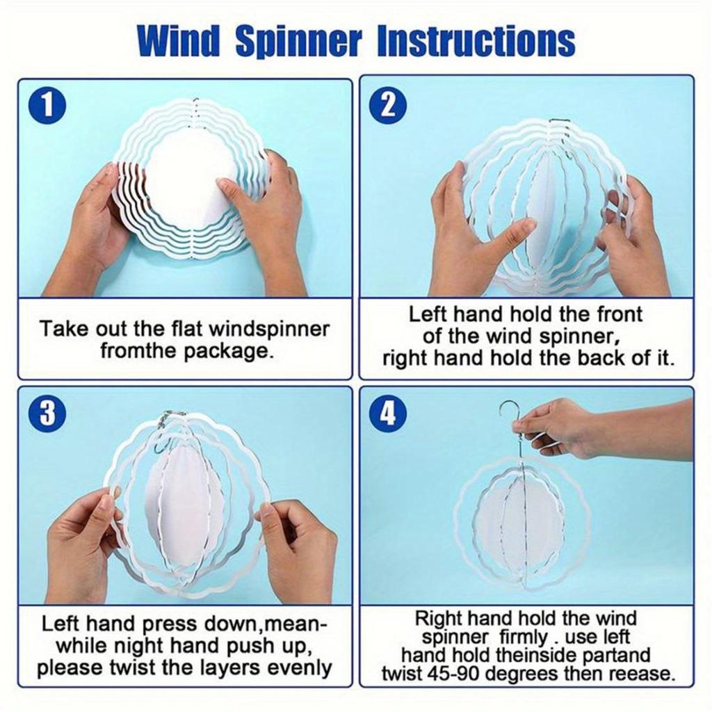 3D Stainless Steel Hummingbird Wind Spinners: Indoor/Outdoor Decor, Yard Art, Garden Decoration, Thanksgiving Decor - 25.4 cm Kinetic Sculpture