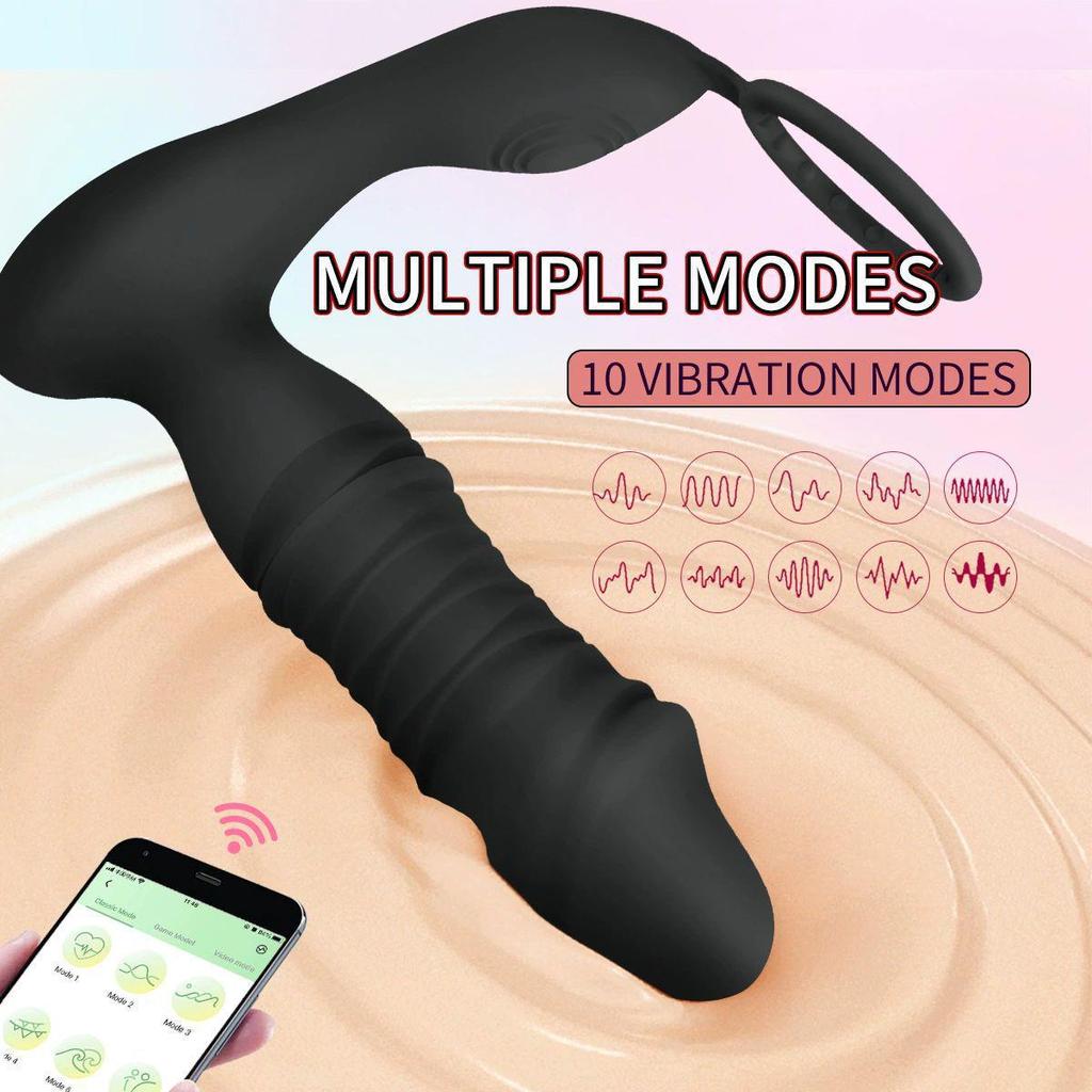 Men's Prostate Massager & Unisex Vibrating Thrusting Toy