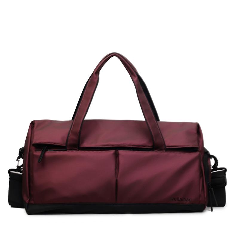 Travel Bag Large Capacity Portable Sports Fitness Training Bag Men's Short Business Trip Dry and Wet Separation Storage Luggage Bag Women