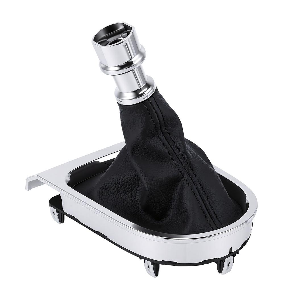 Manual Gear Shift Boot Chrome Trim Replacement for Ford Mustang 2015 2017 GR3Z 7277 AA