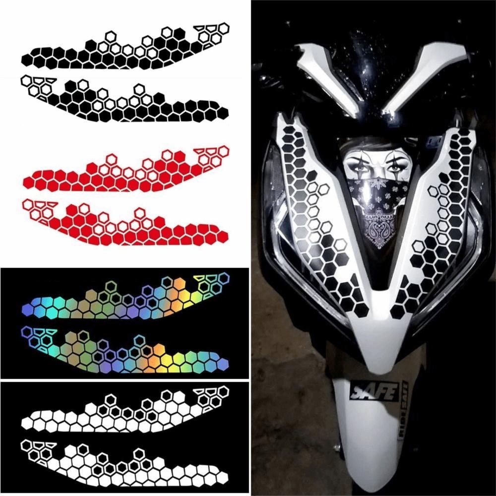 Motor elektrische fiets motorfiets decoratieve sticker veelkleurige reflecterende stickers universeel