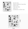 kads Nail Art Stamp Plate Summer 011 Street View Design Stamping Template Nail Stencil Stamp Tool
