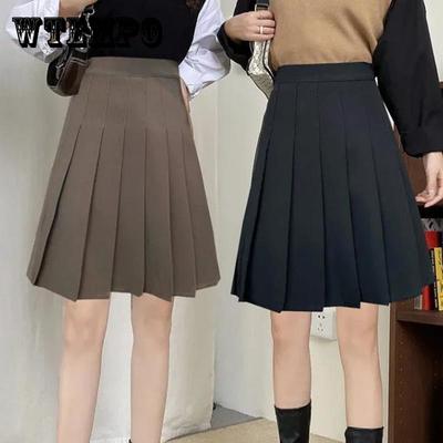 Damen Faltenröcke, elastisch, hohe Taille, Adrette, Harajuku, Y2K-Rock, Mädchen, Streetwear, Schule, Cosplay, Freizeitröcke
