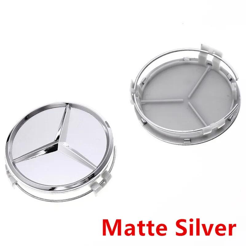 4pcs 75mm Car Wheel Center Caps Rims Hub Caps For Mercedes Benz W204 205 A B C E S CLA CLK ML GLK GLA GLB GLC CLAS Accessories