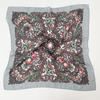 70*70cm Russian Floral Printed Square Bandana Scarf