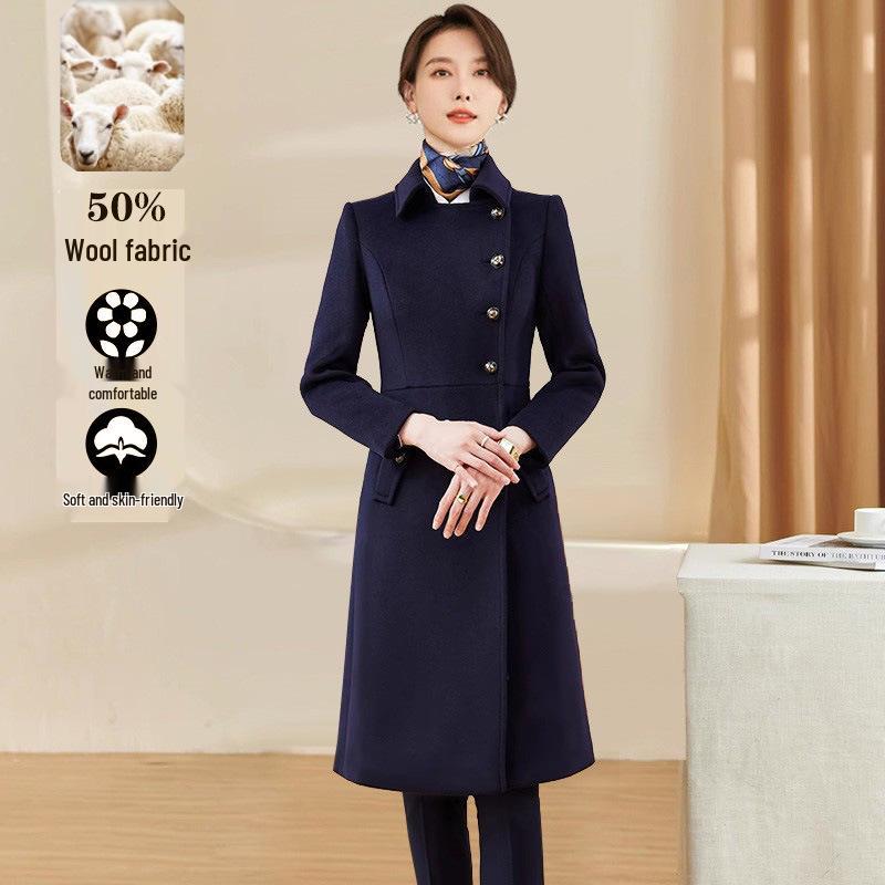 Woolen Winter Coat for Women - Office, Bank, Jewelry Store & Hotel Professional Wear