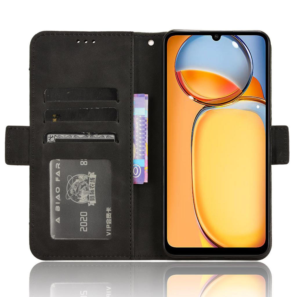 For Xiaomi Redmi 13C/Poco C65 4G Case Multiple Card Holder Leather Stand Cover