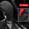 For Mazda 3 Axela CX30 CX-30     2024 2025 Car Gear Cover Shift Knob Lever Shifter Suede Protective Sticker