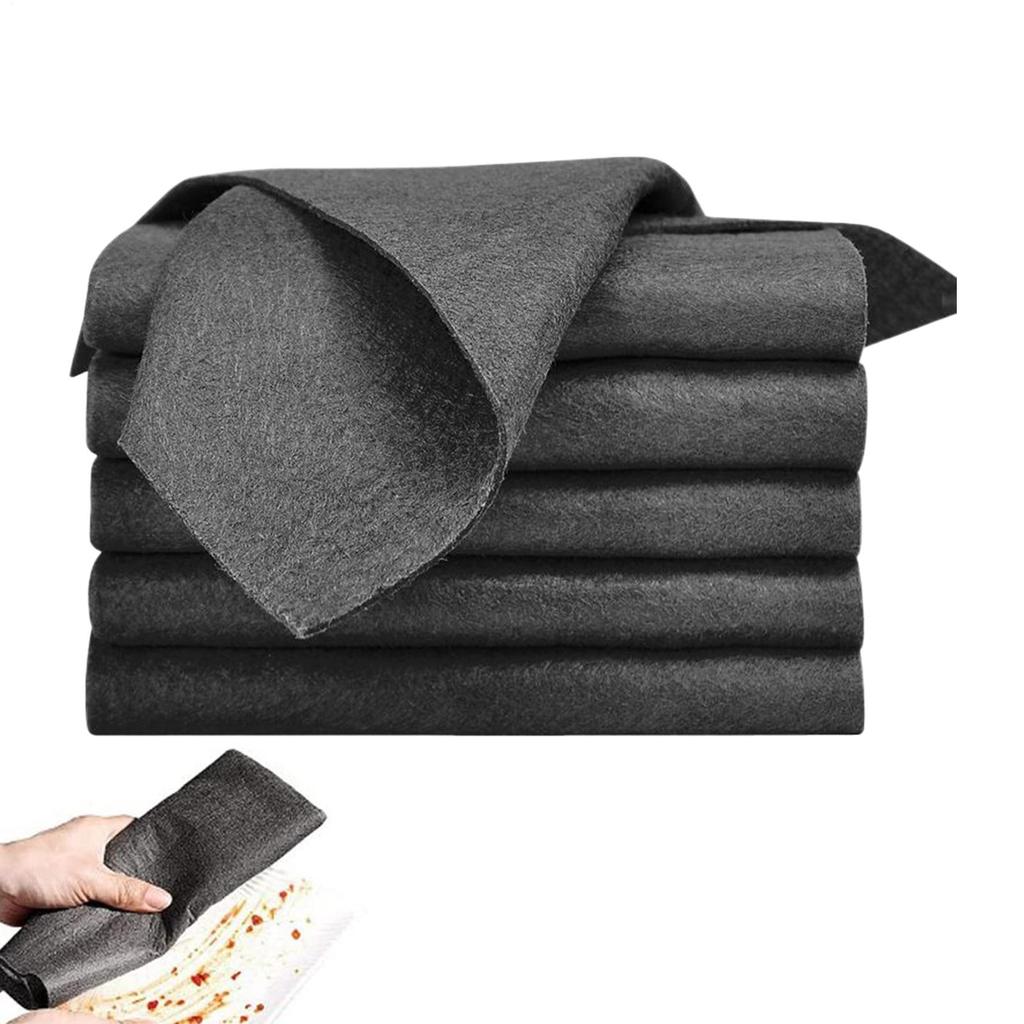 Microfiber Cloth 5 Pieces Musical Instrument Rag Absorbent Cleaning Cloth For Window Dish Washing Countertop Kitchen Windshield