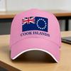 Summer Cook Islands Flag Baseball Cap Kpop Rock Fashion Custom DIY Sun Hip Hop Hats Women Unisex High Quality Snapback Cap