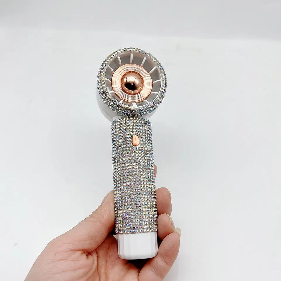 Wholesale Diamond Air Conditioning Fan Eyelash Extension Diamond Lash Fan Handheld Eyelash Dryer Fans for Eyelash Extension boxes