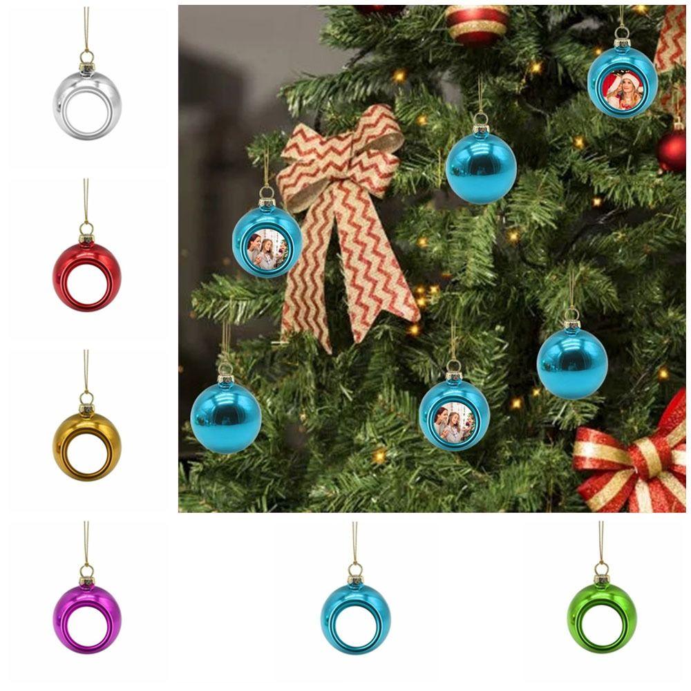 

Пластиковый Пустой Сублимационный Рождественский Шар Пустой Рождественская Елка Украшение Новый Год