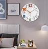 Wall 3D Wall Clock Western Easy to 3D Diameter Clock, Nordic, Stylish, Silent, Numbers, Clock, Interior, Style, Quiet, Read, Numbers, 30cm, Quiet,