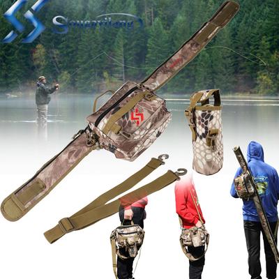 Borsa da pesca impermeabile Borsa da pesca multiuso pieghevole con esca di grande capacità Borsa a tracolla per esterni