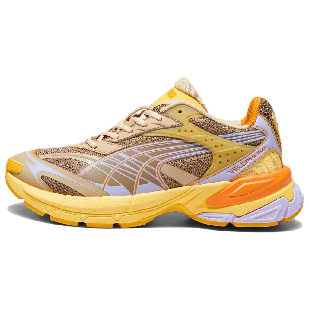 Puma Velophasis Chocolate Chip Flaxen Unisex Sneakers Yellow 393449-02