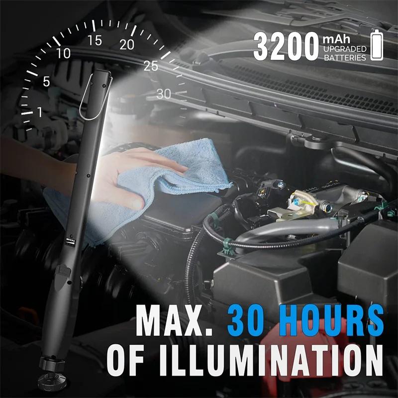 1-2PCS COB Portable LED Work Lights Cordless Magnetic LED Work Lamp Inspection Lights for Car Repair Home Garage Emergency